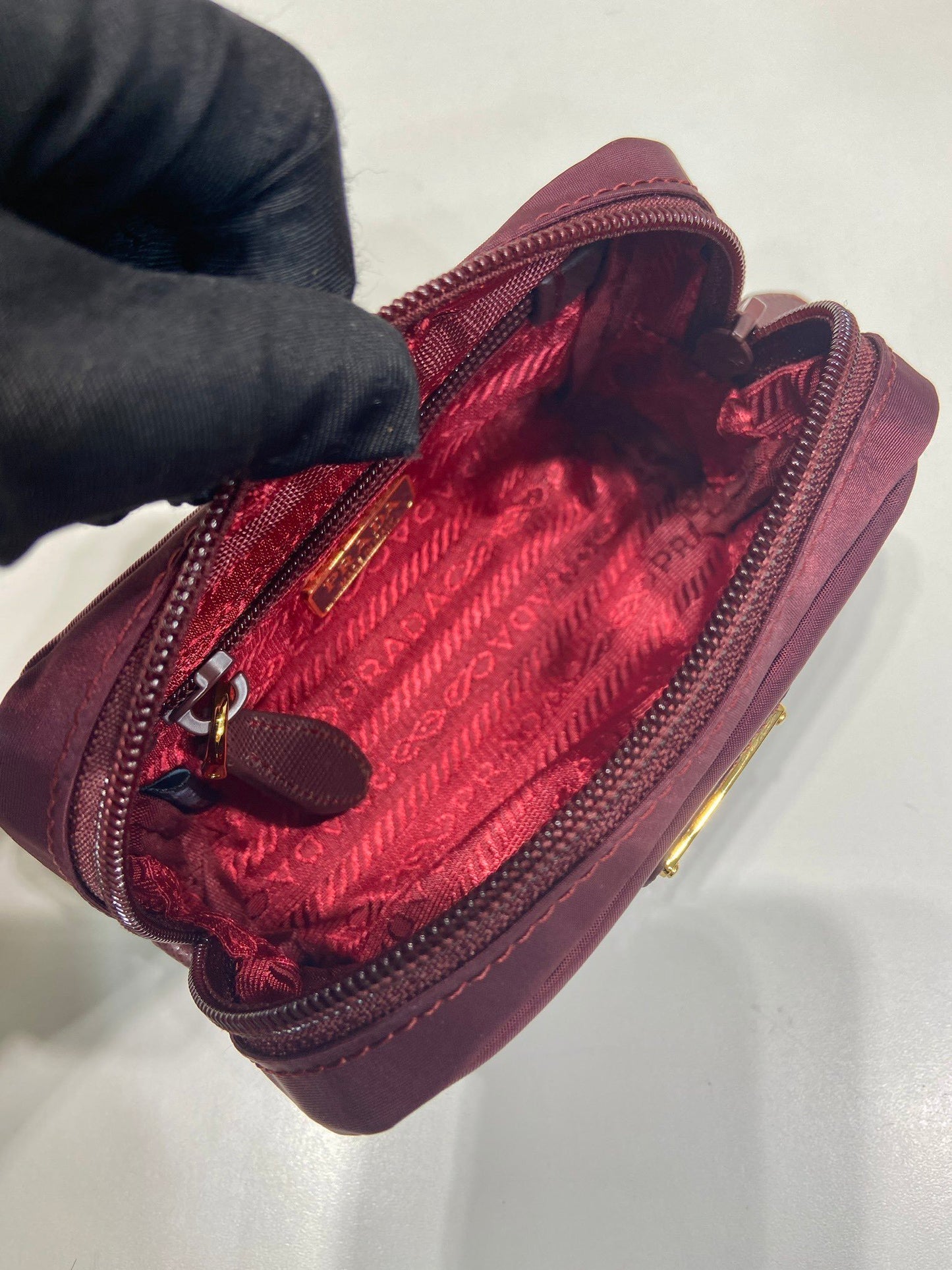Prada Micro Re nylon pouch