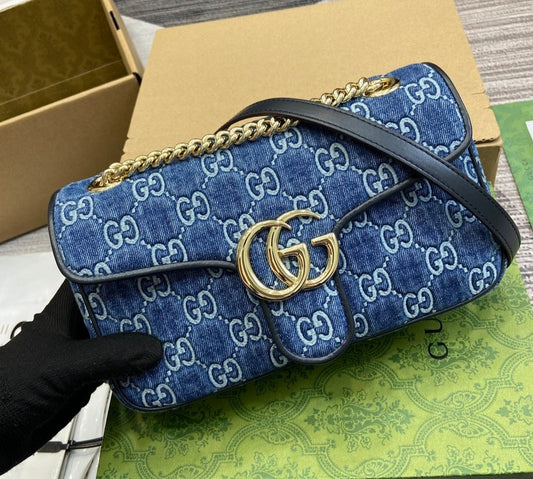 Gucci Marmont Lido Denim bag
