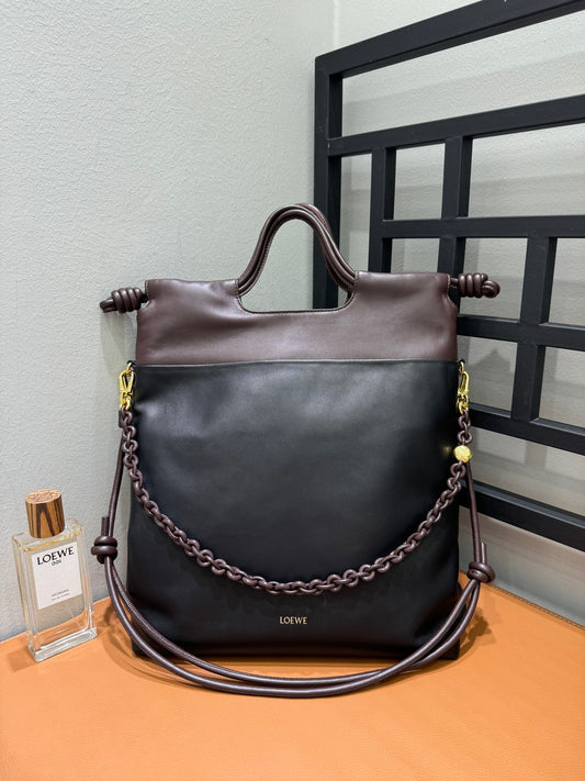 Loewe Flamenco purse tote in mellow nappa lambskin