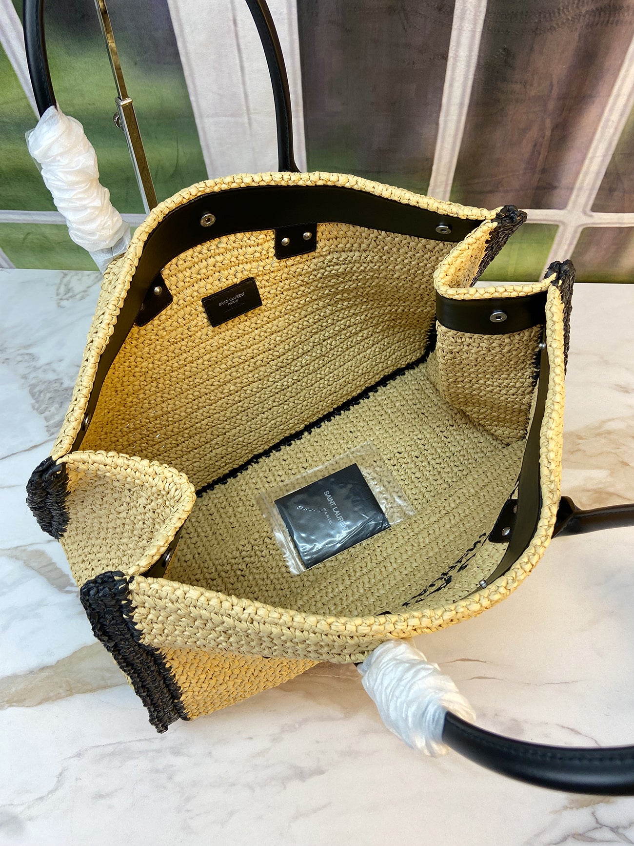 RIVE GAUCHE TOTE BAG IN RAFFIA