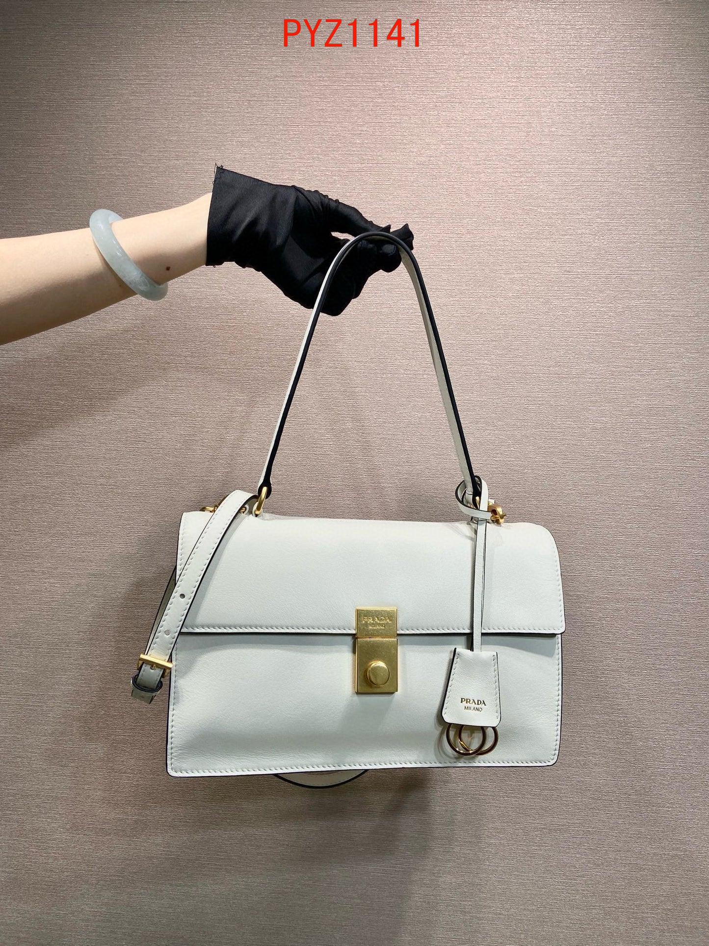 Prada Soft Sound medium leather shoulder bag