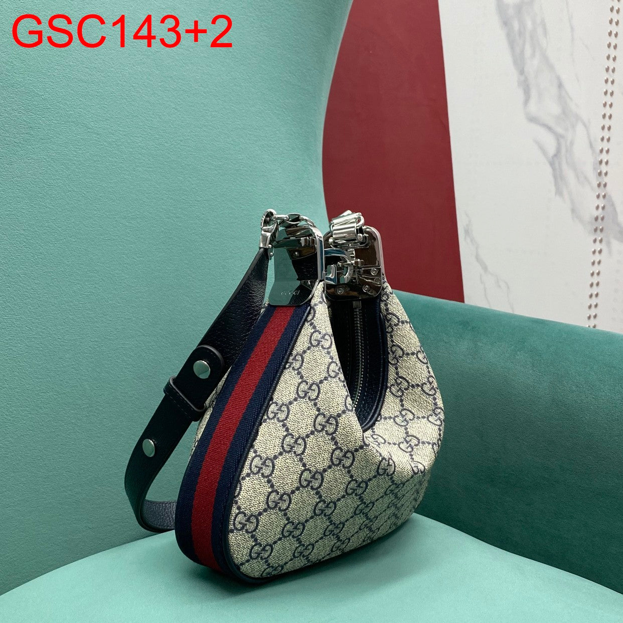 Gucci Attache Canvas Small Shoulder Bag