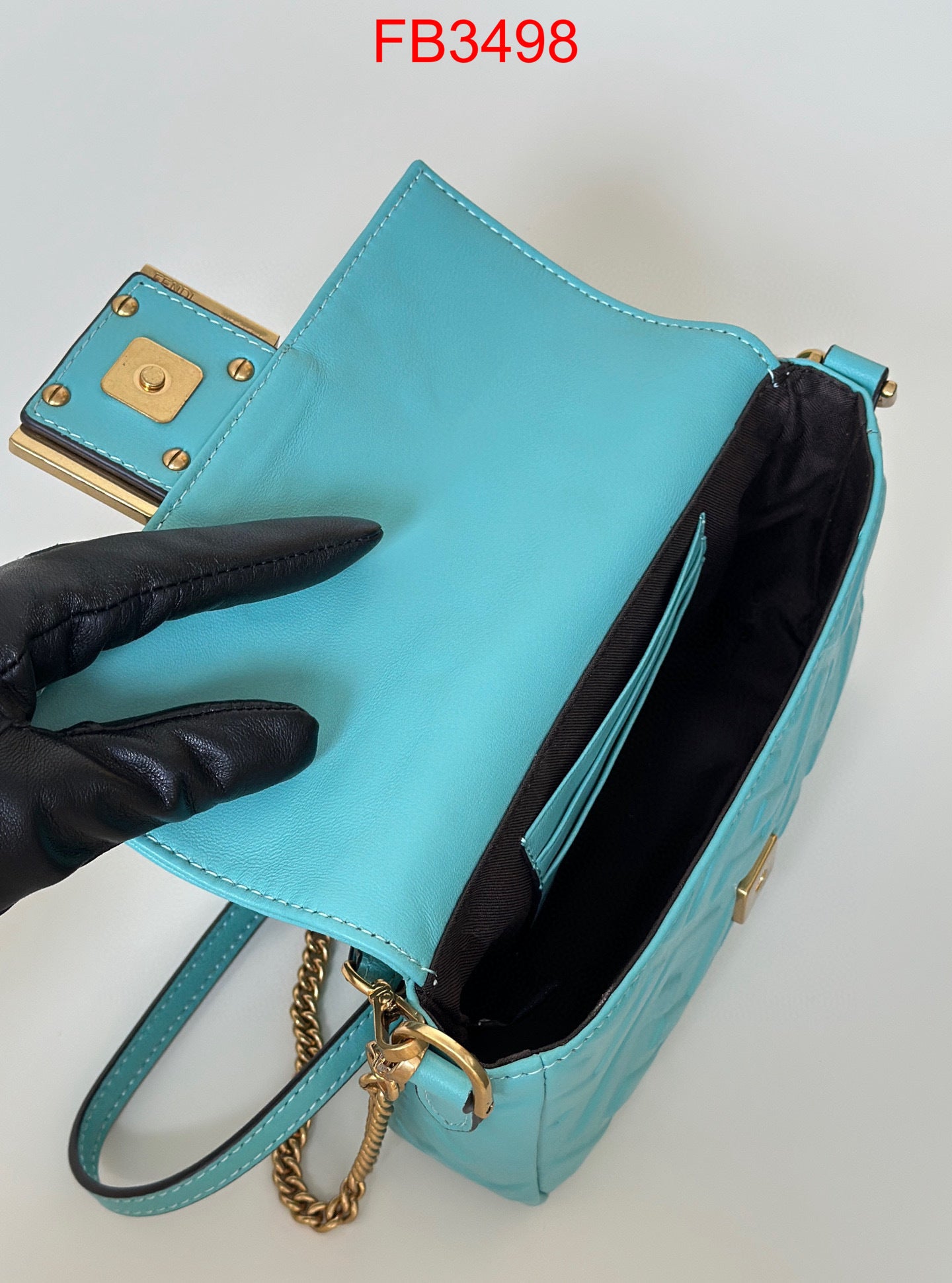 Fendi Tiffany Blue Baguette small bag