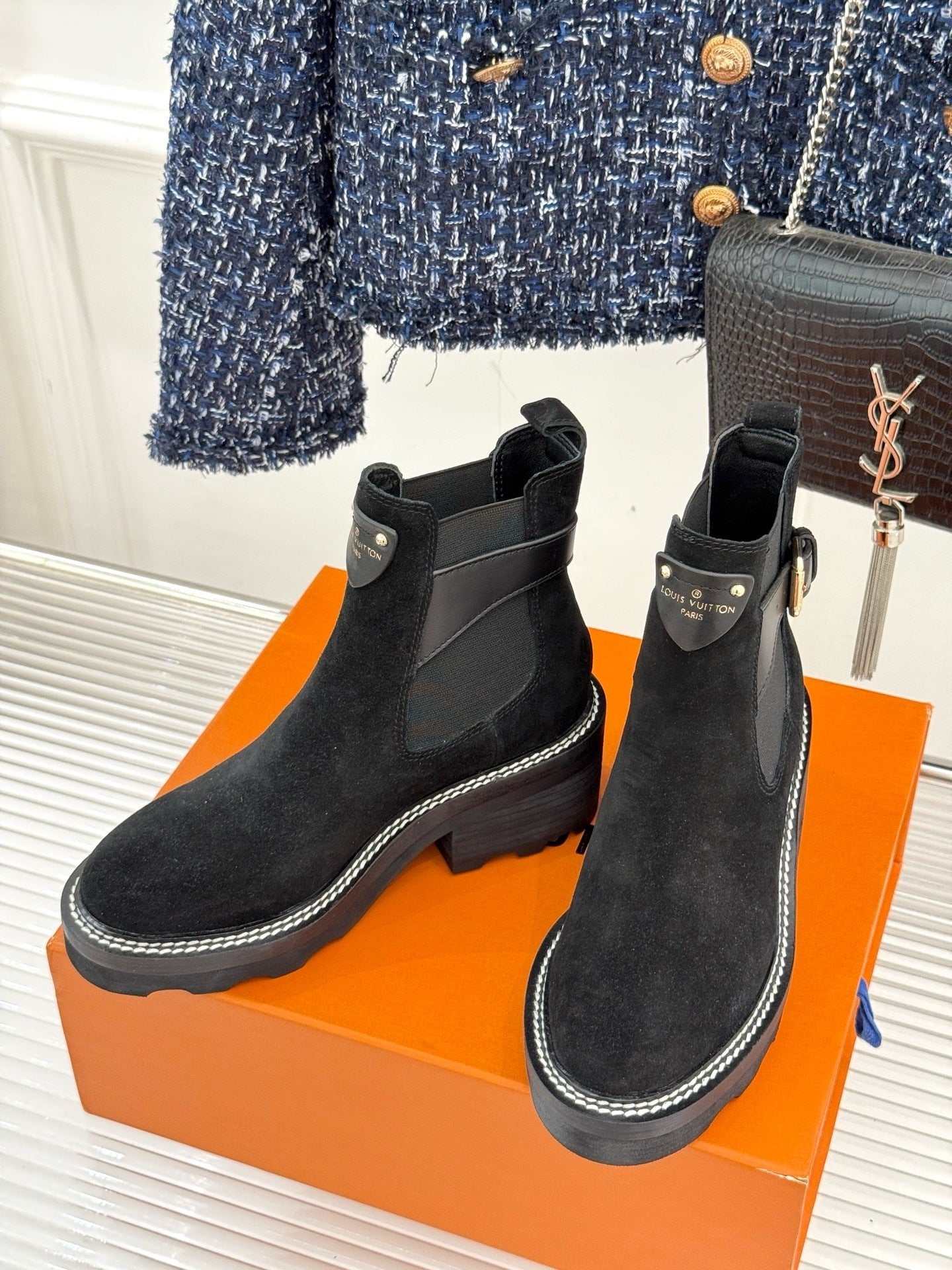 Louis Vuitton suede Boots