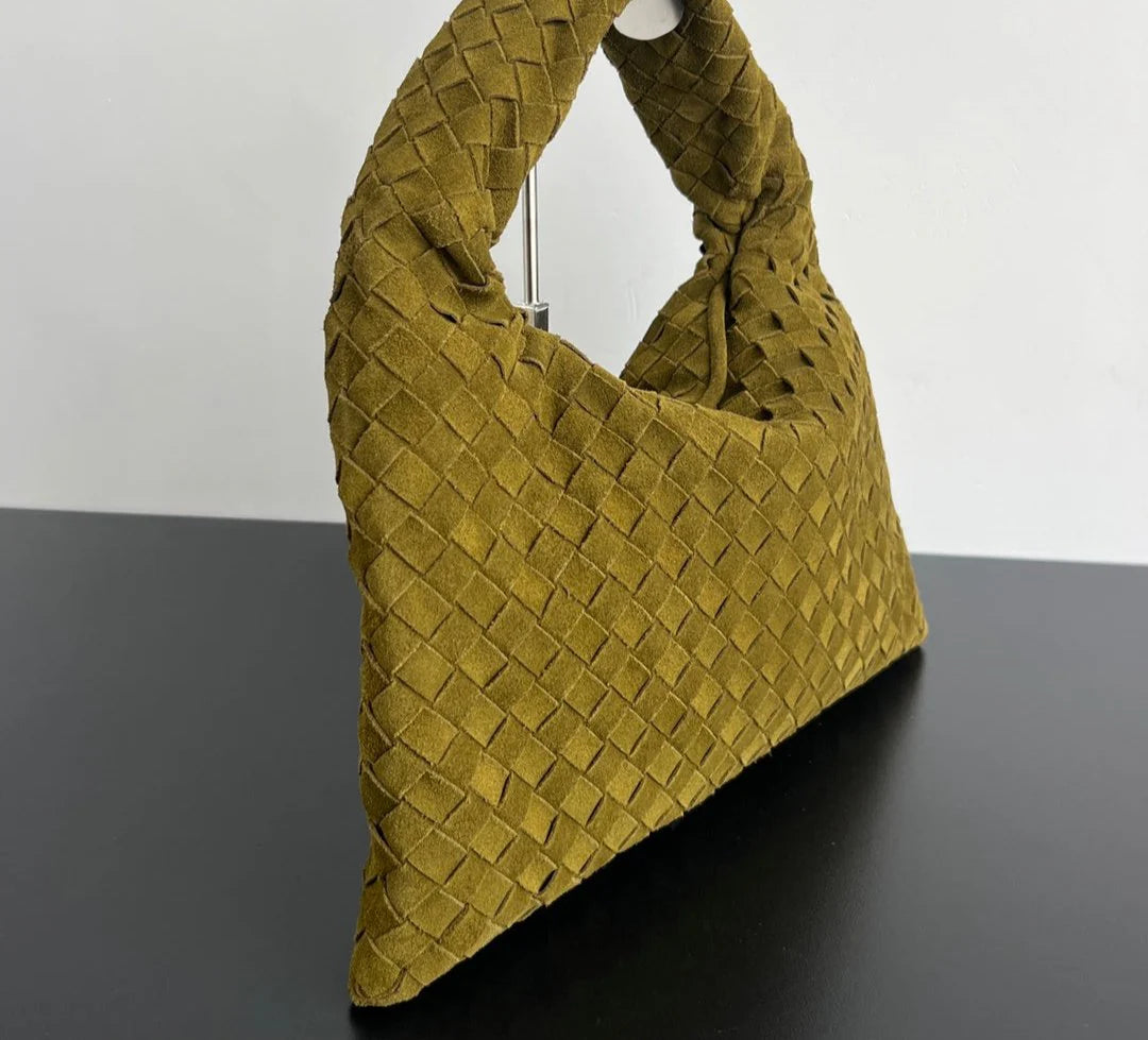 Bottega Veneta Large Hop Intrecciato Suede Hobo bag