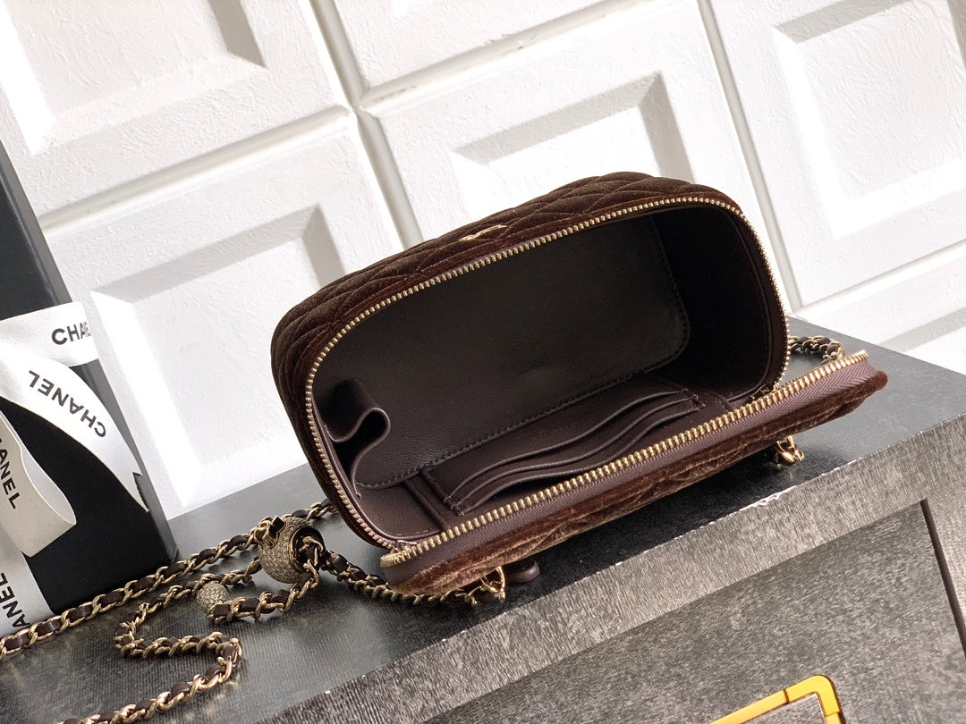 Chanel Mini Vanity Suede bag