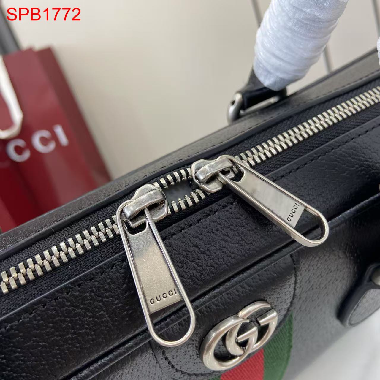 Gucci Ophidia leather large briefcase