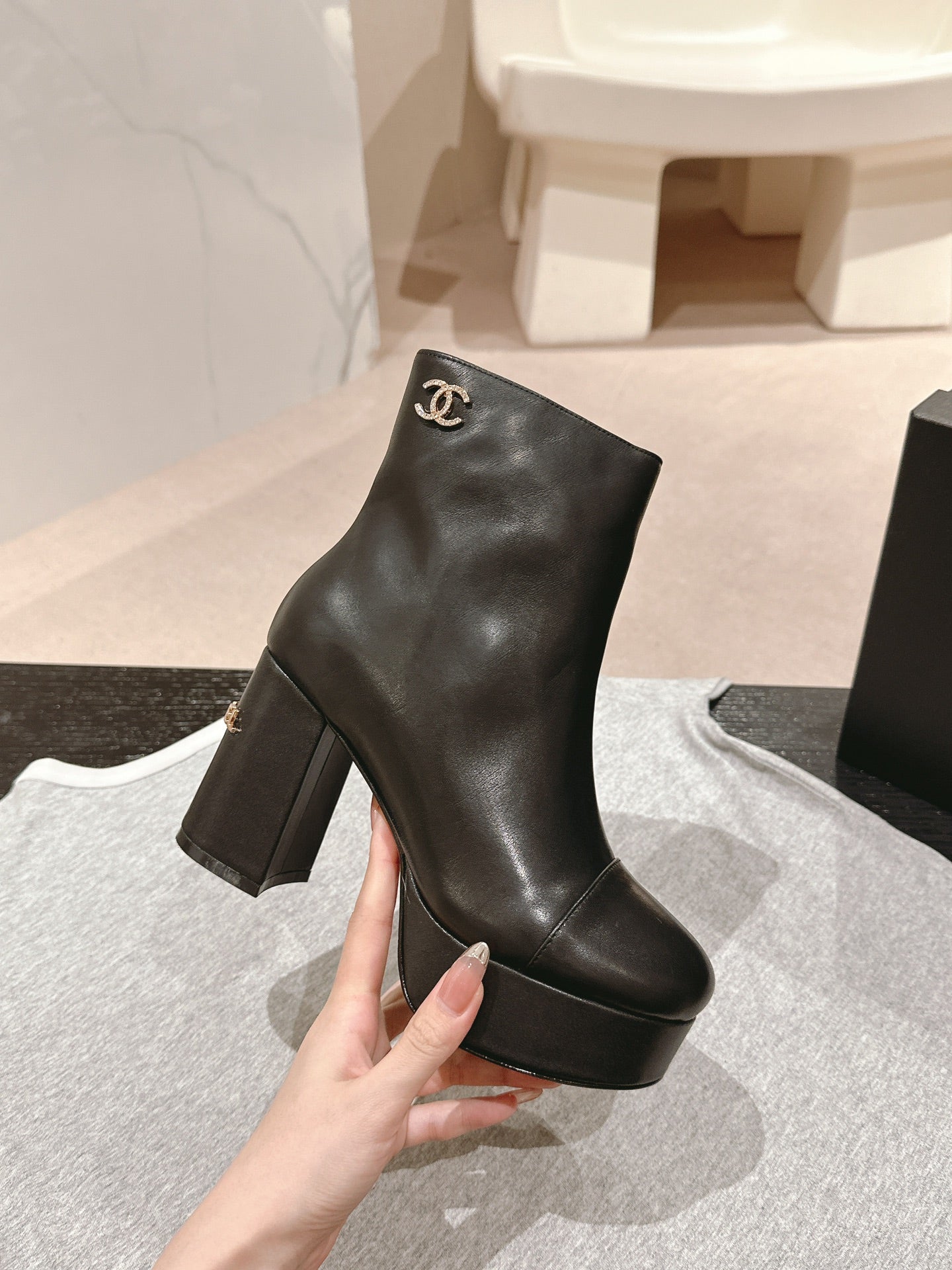 Chanel Heel Boots