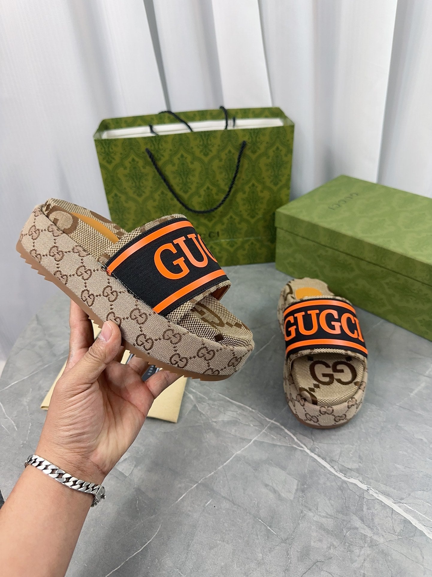 Gucci Platform Slippers