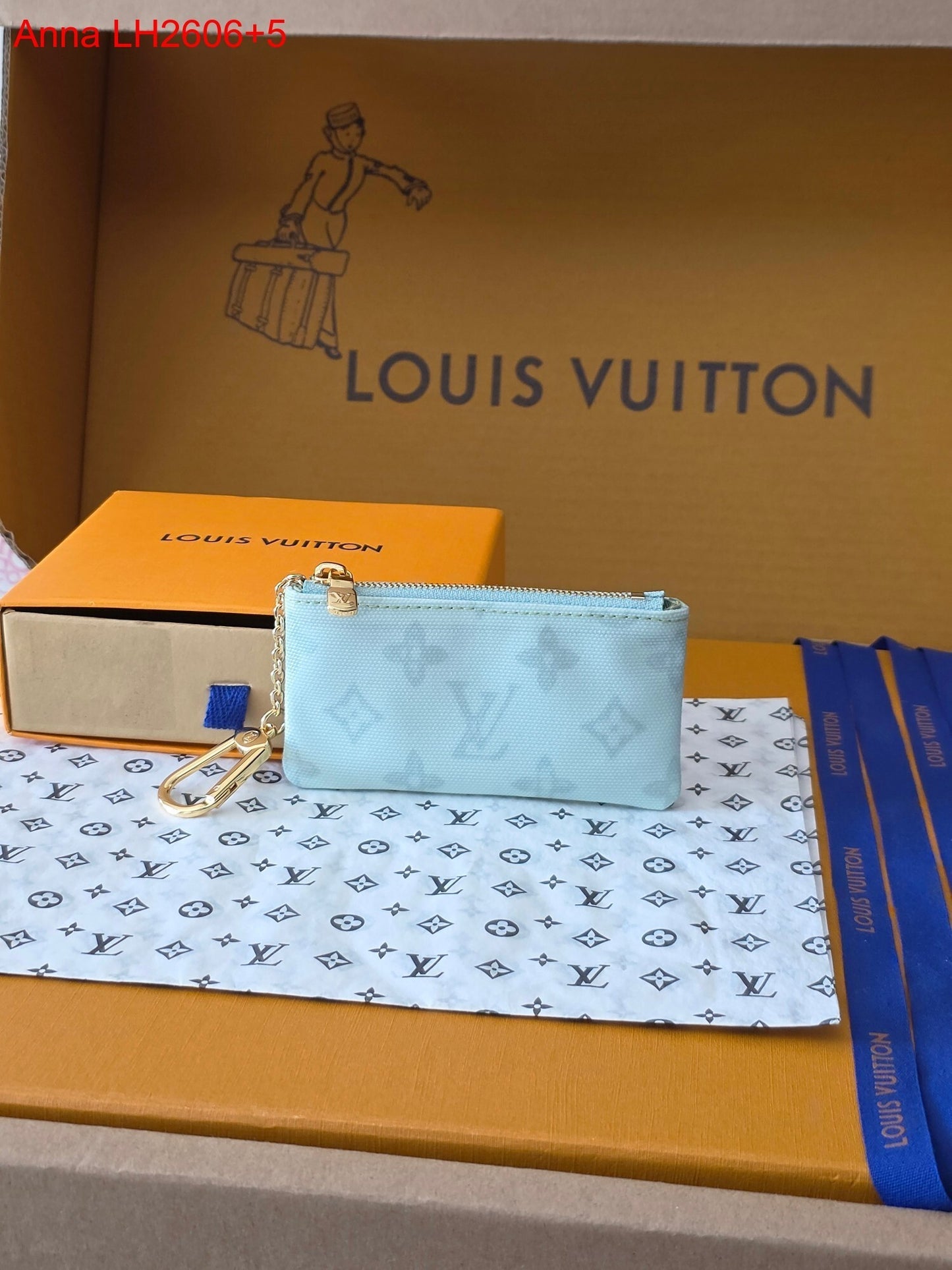 Louis Vuitton Key Pouch Monogram Origine Canvas