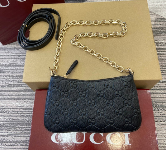 GG Gucci Emblem super mini bag