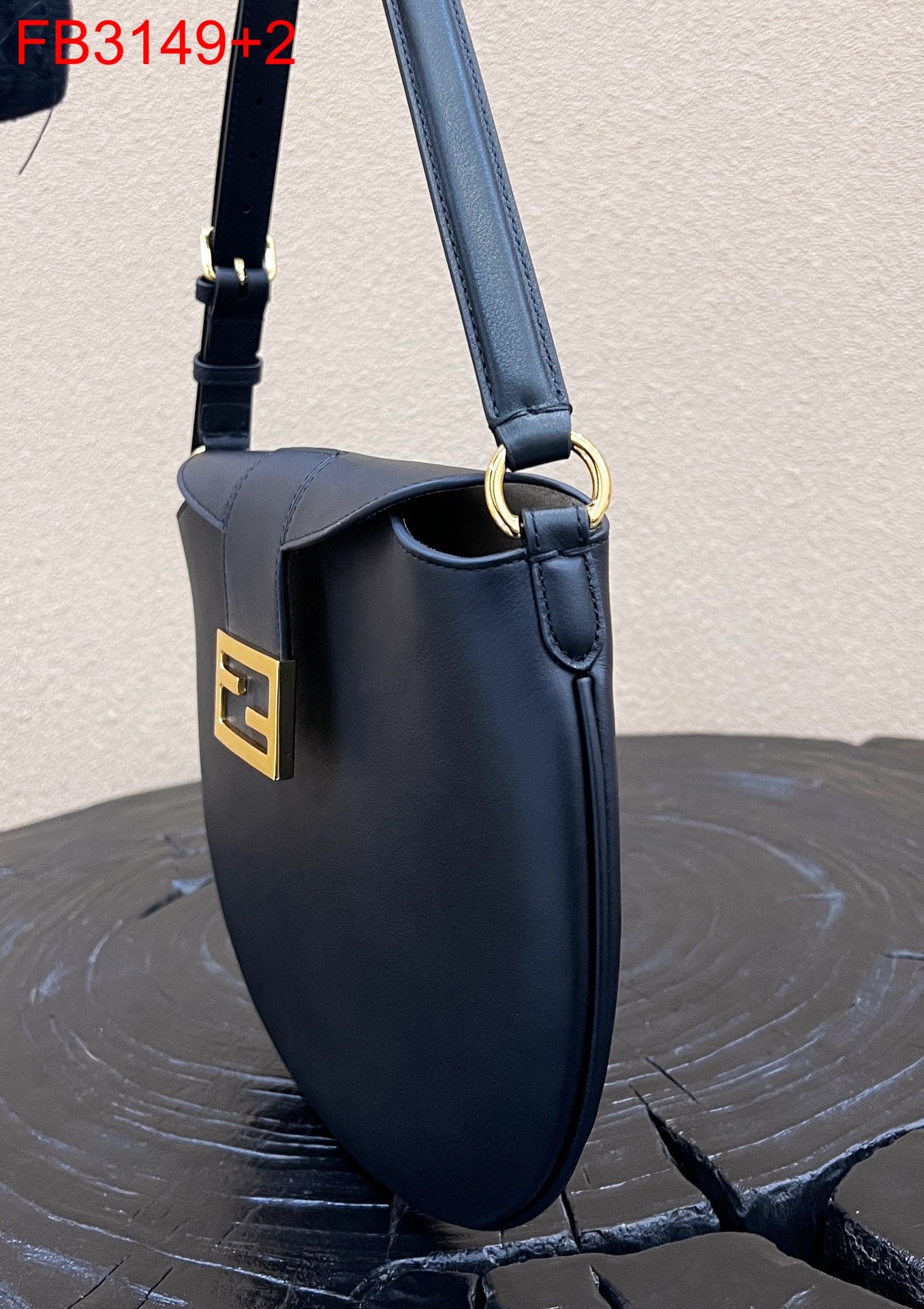 Fendi Croissant leather bag