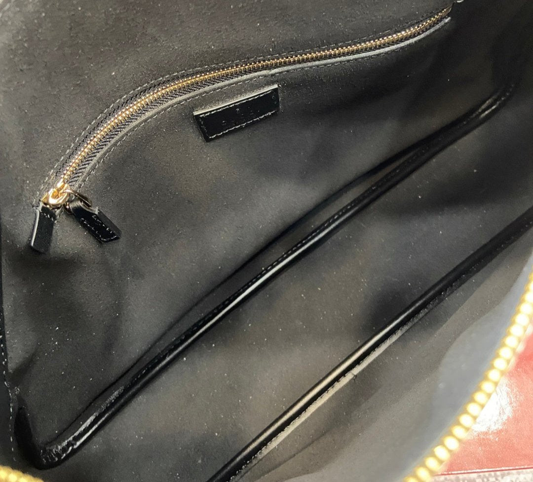 Gucci Emblem leather large shoulder bag