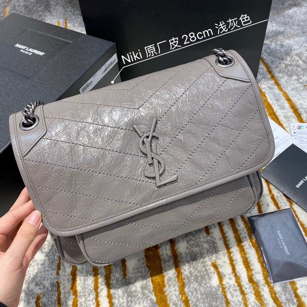 YSL Medium Niki Vintage leather