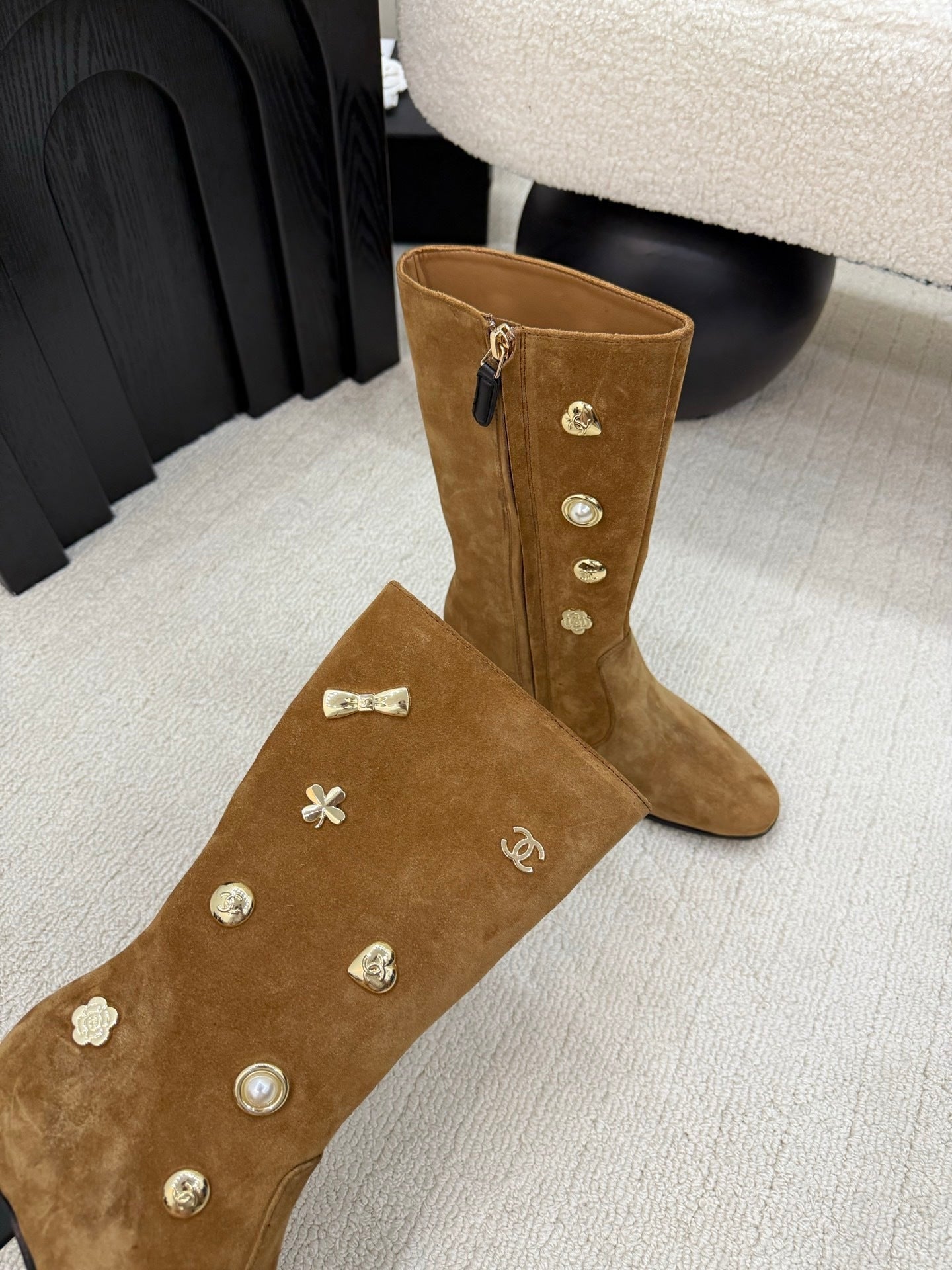 Chanel Suede boots