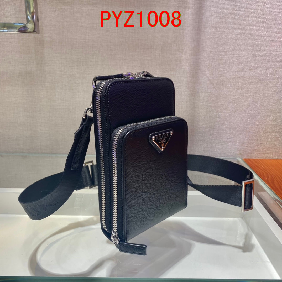 Prada leather smartphone case bag