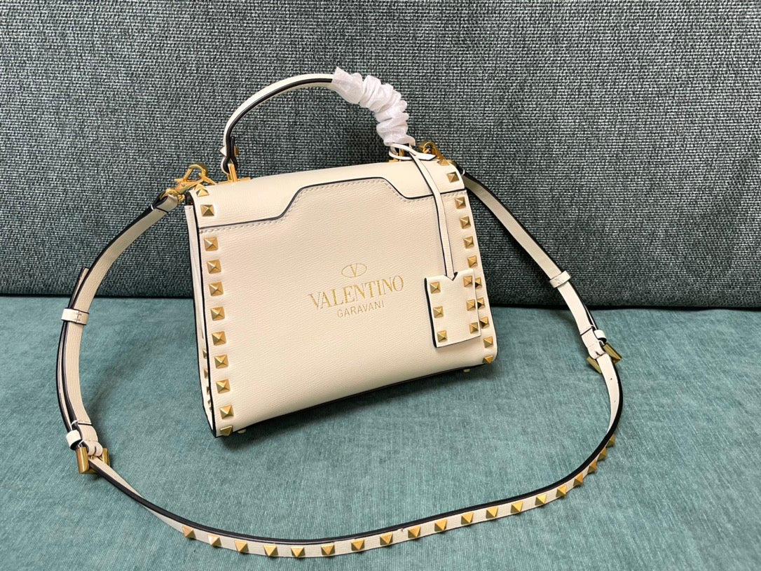 Valentino Small Rockstud Alcove Top Handle bag