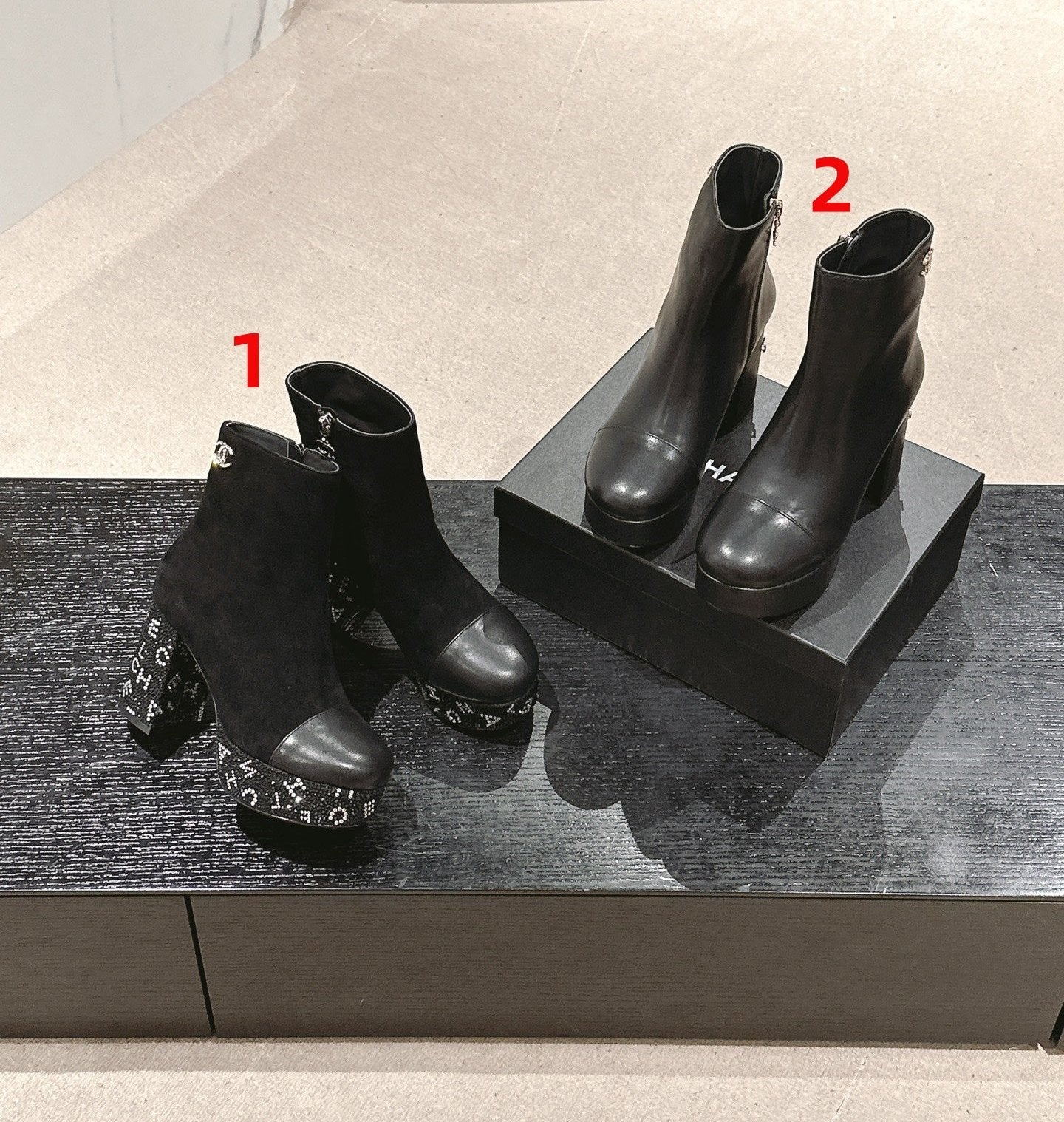 Chanel Heel Boots