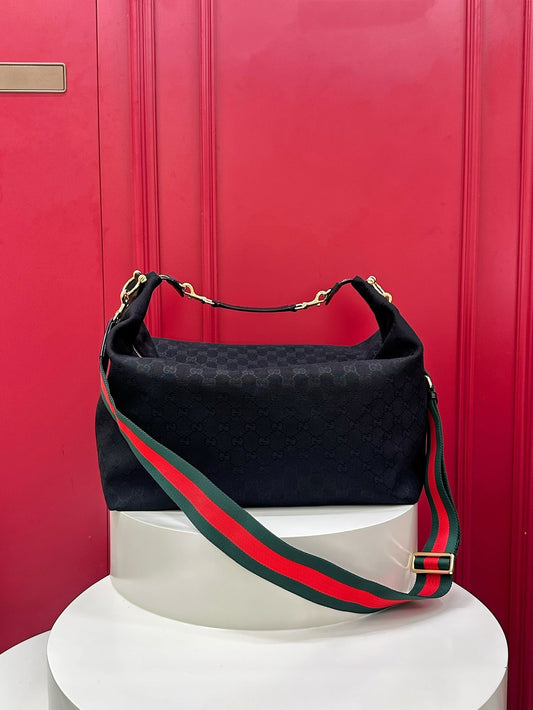 Gucci Brera large canvas crossbody bag