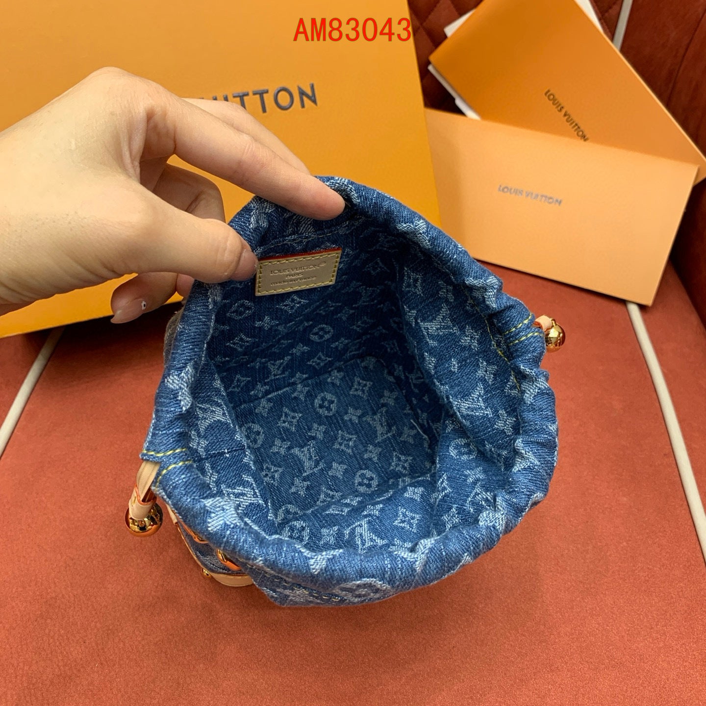 Louis Vuitton Nano Noé denim