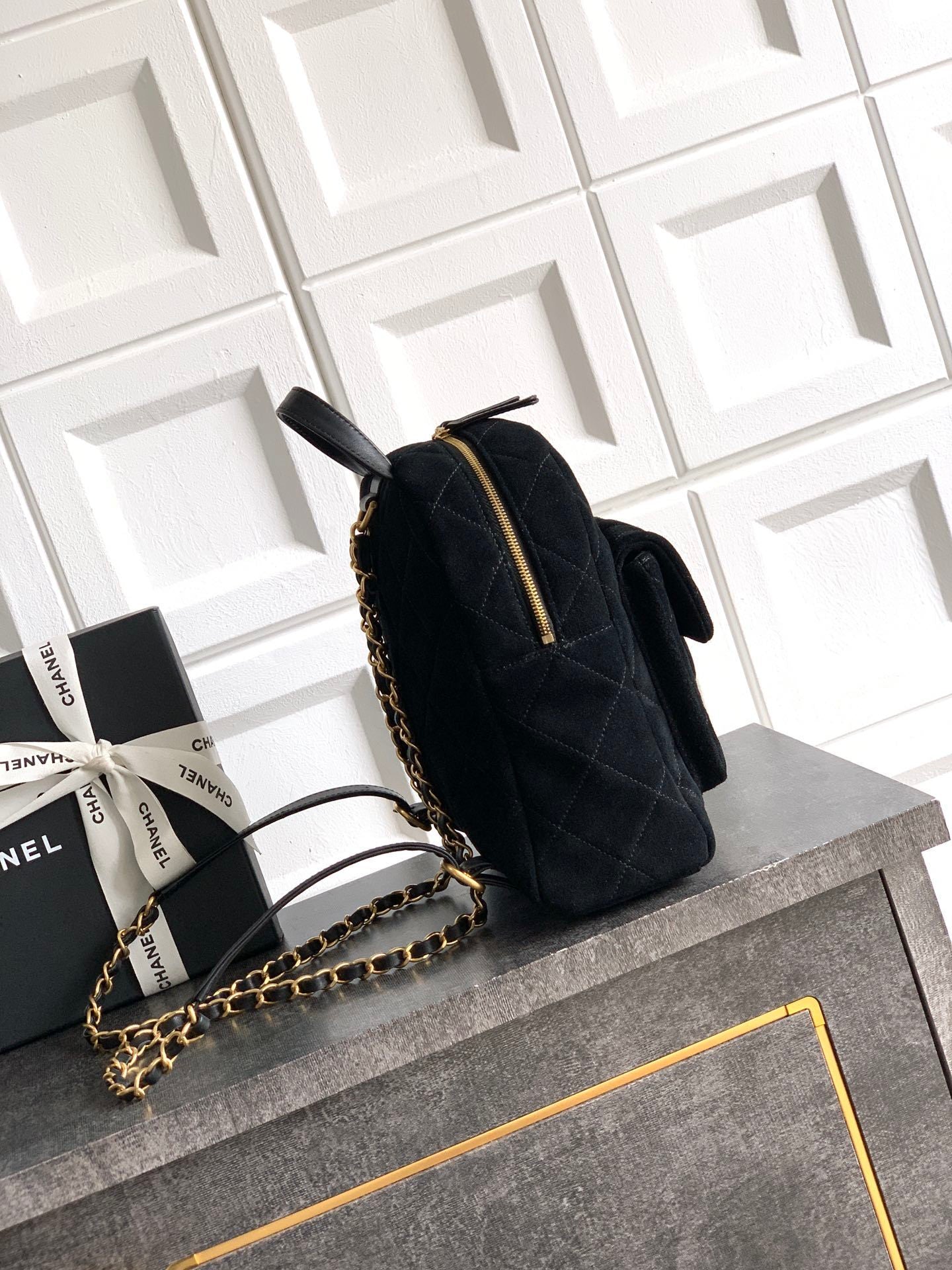 Chanel Suede Backpack