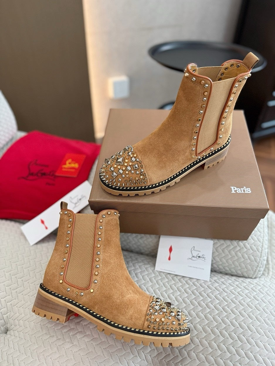 Christia Louboutin Suede Boots