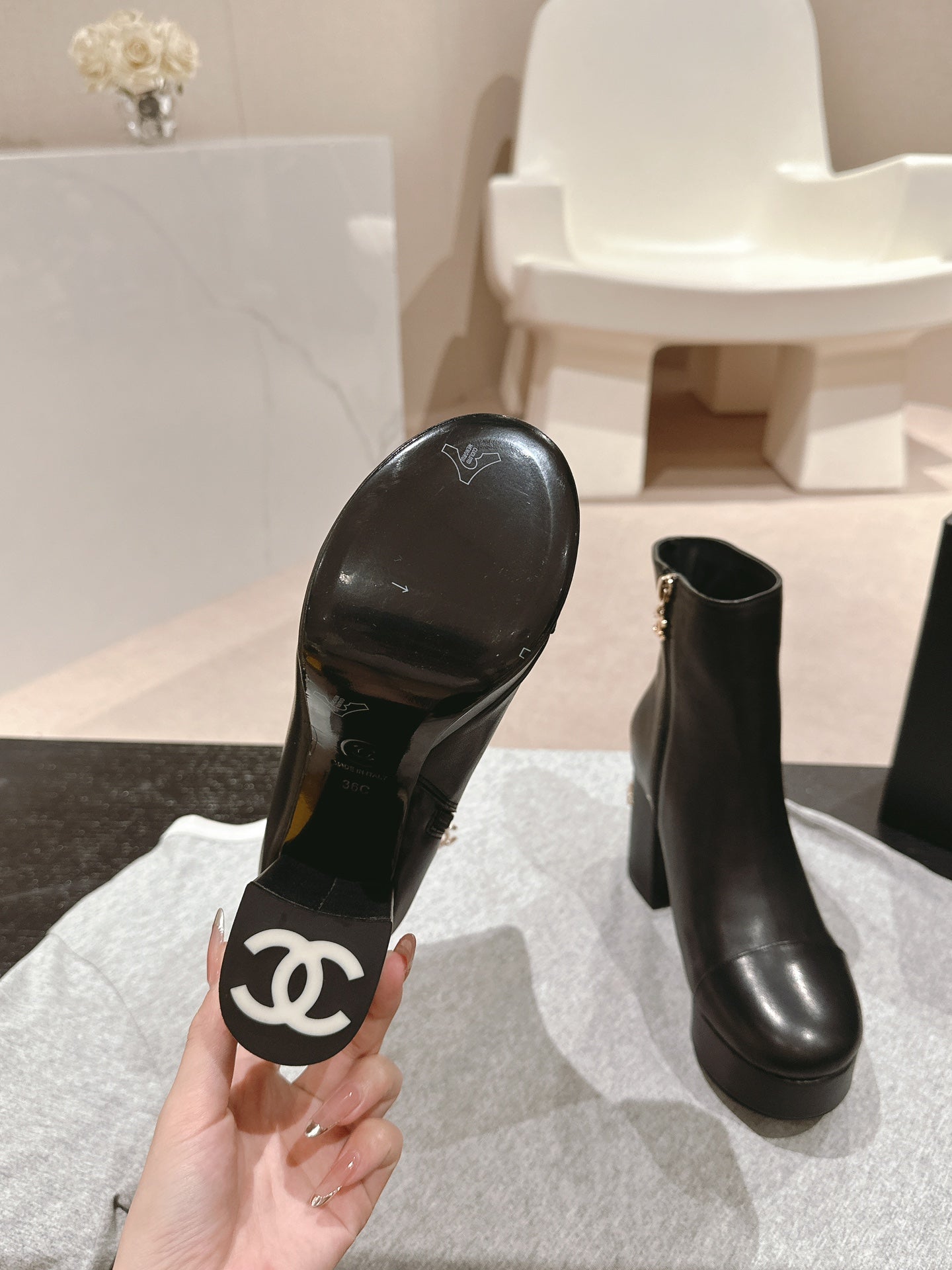 Chanel Heel Boots