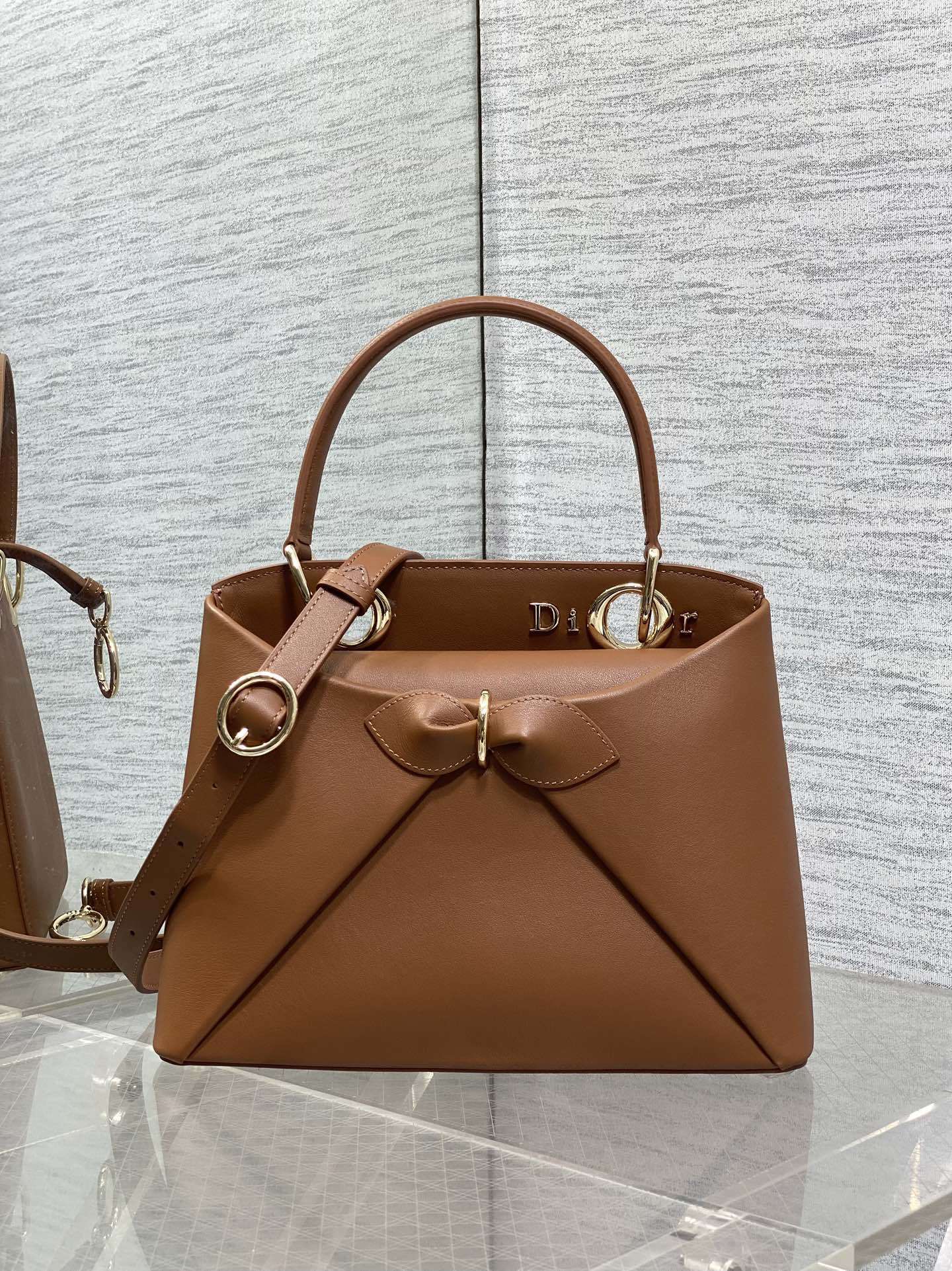 Dior Bow Tote leather bag