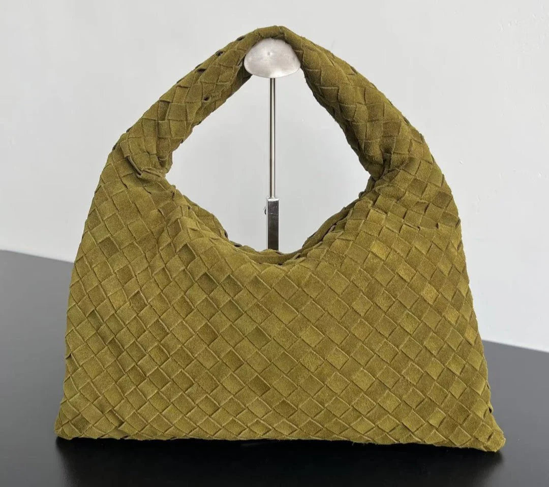 Bottega Veneta Large Hop Intrecciato Suede Hobo bag