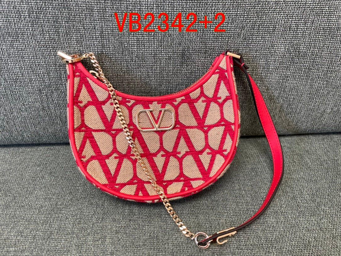 Valentino Canvas Hobo Bag