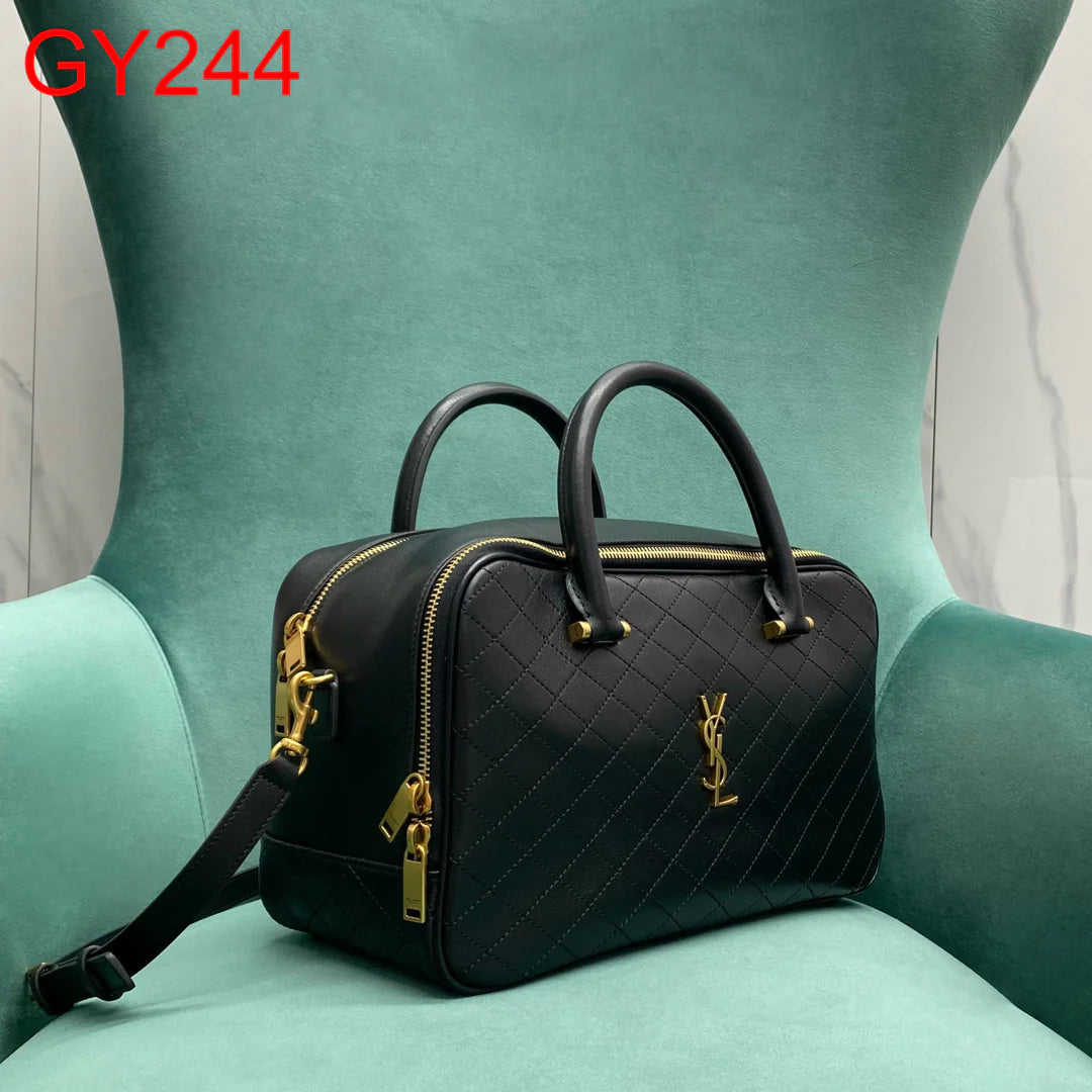 YSL LYIA DUFFLE IN QUILTED LAMBSKIN