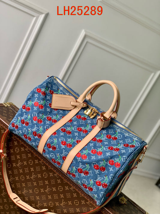 Louis Vuitton denim LV x TM Keepall Bandoulière 45