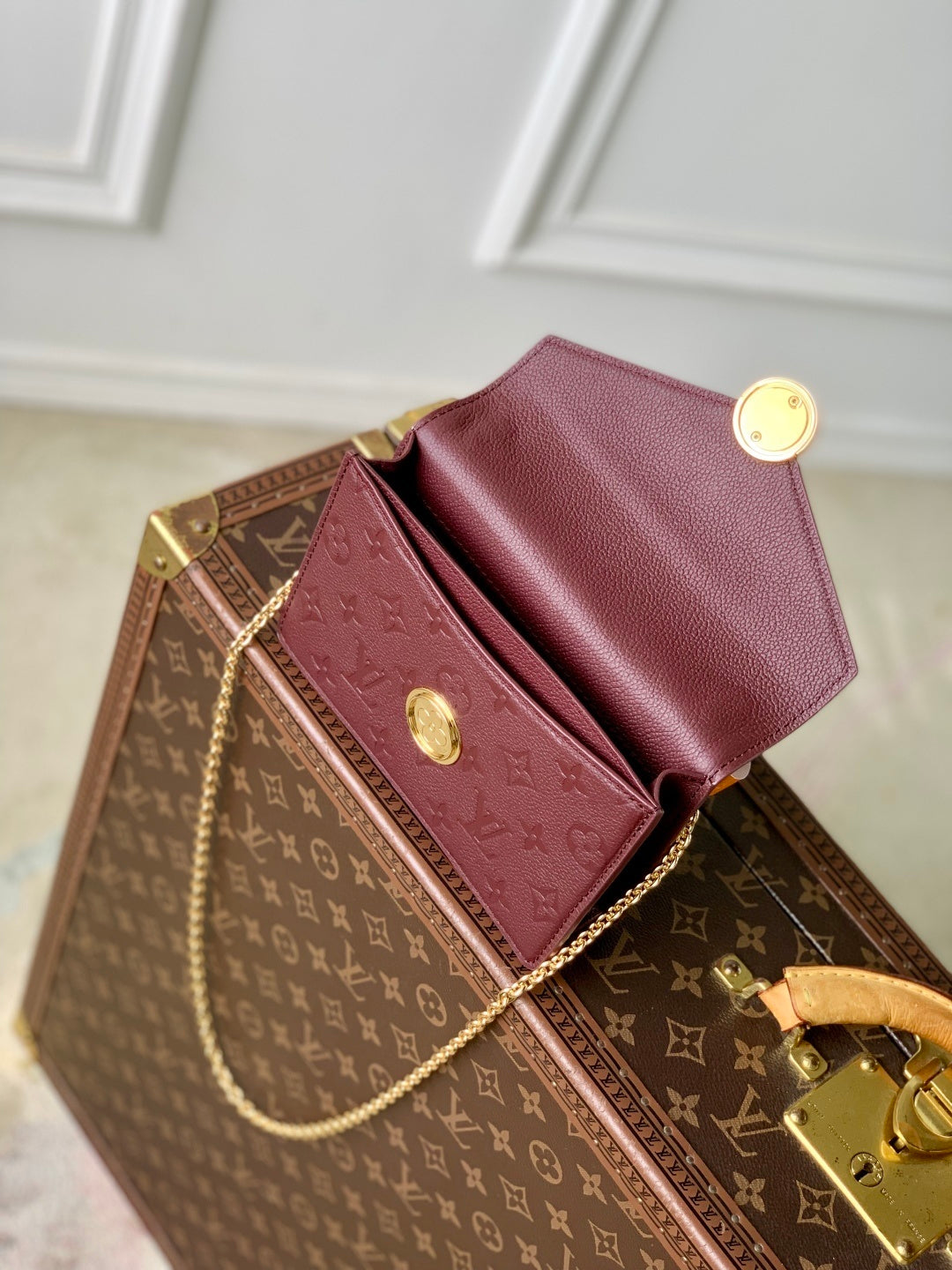 Louis Vuitton Wallet On Chain Rosy