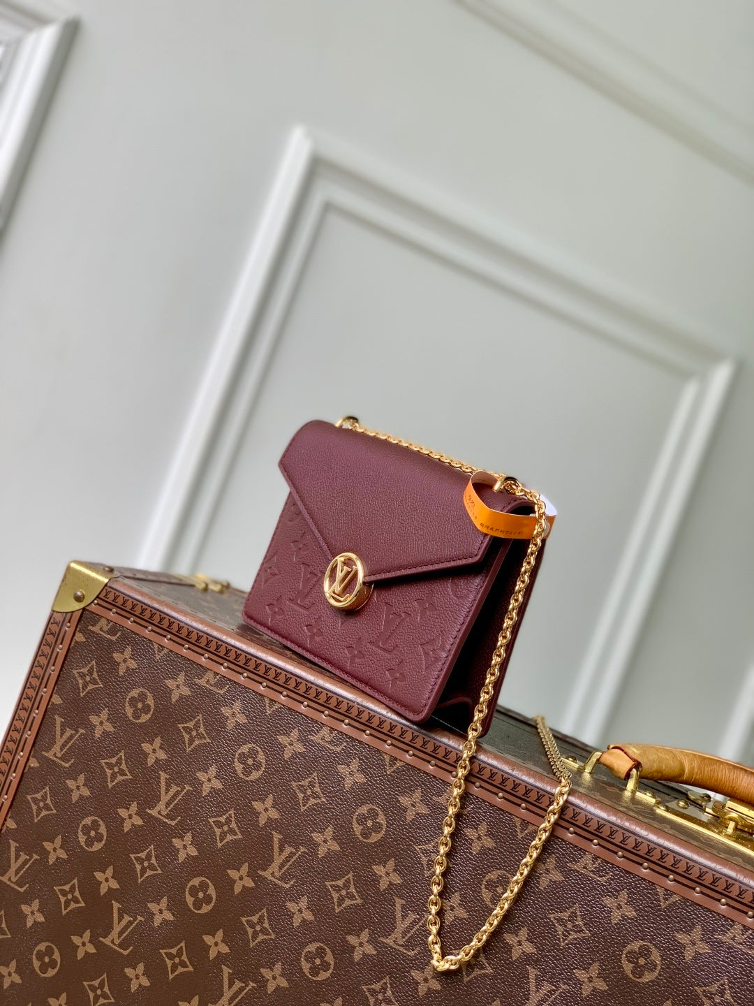 Louis Vuitton Wallet On Chain Rosy