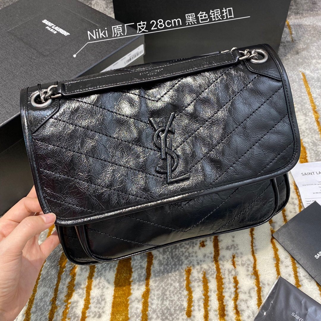 YSL Medium Niki Vintage leather