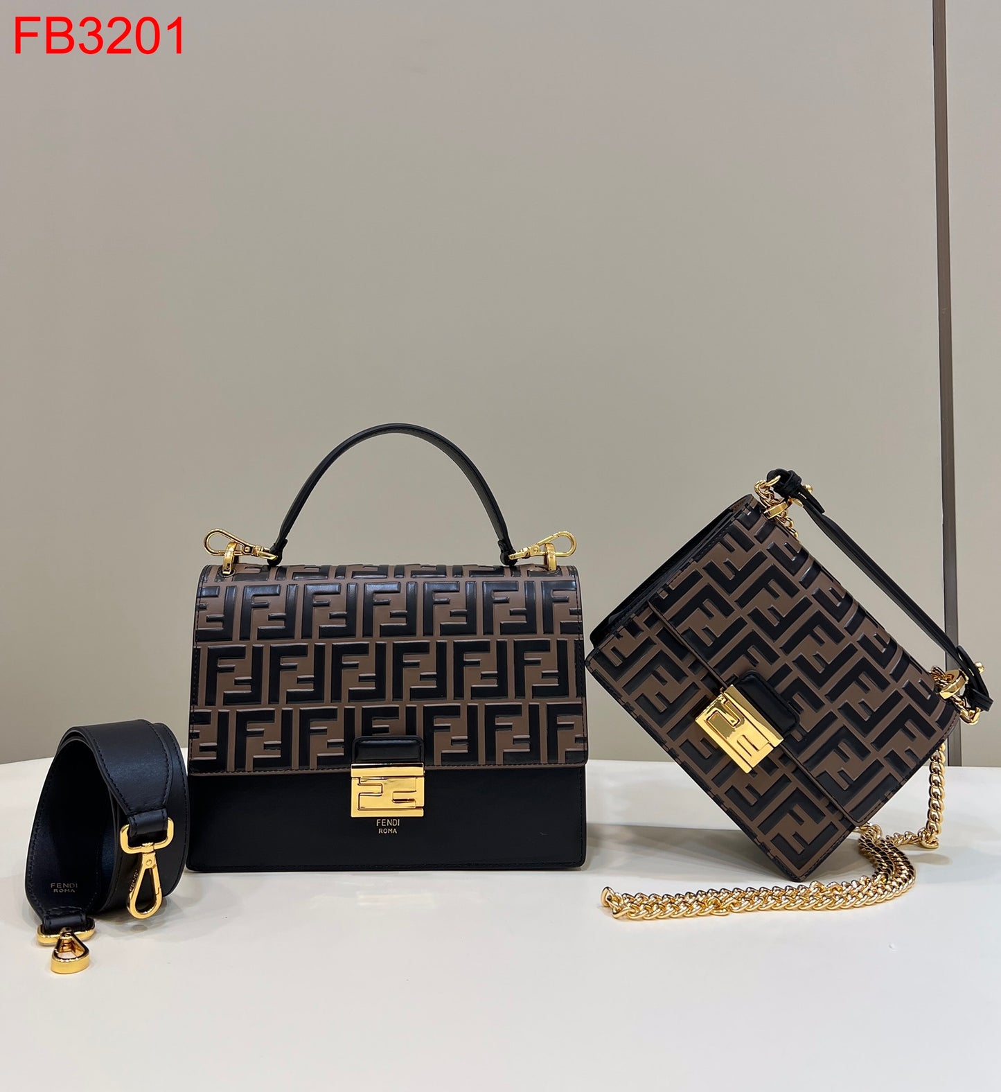 Fendi Kan I Mini and Small Bag