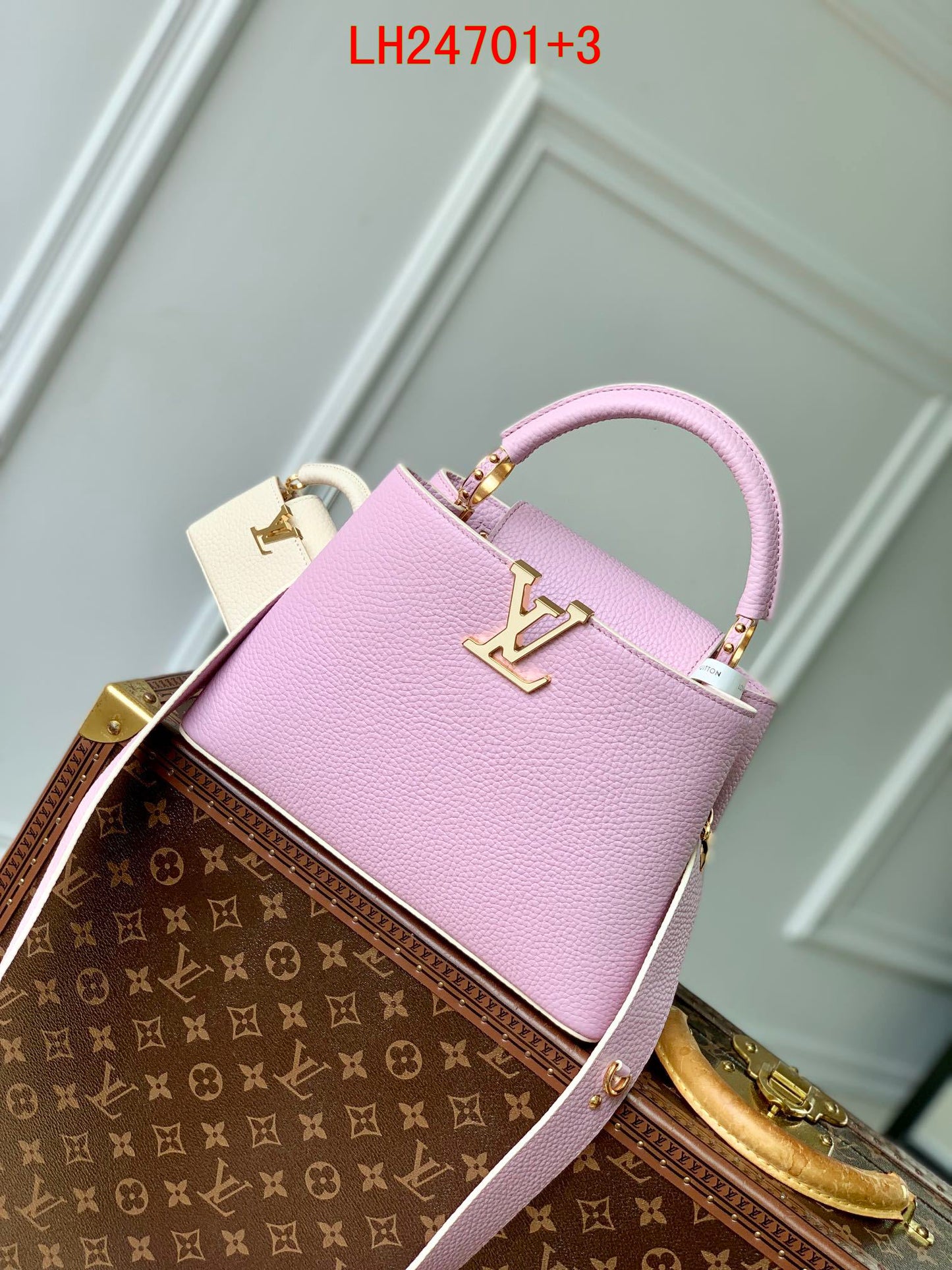 Louis Vuitton Capucines mini and BB Taurillon leather