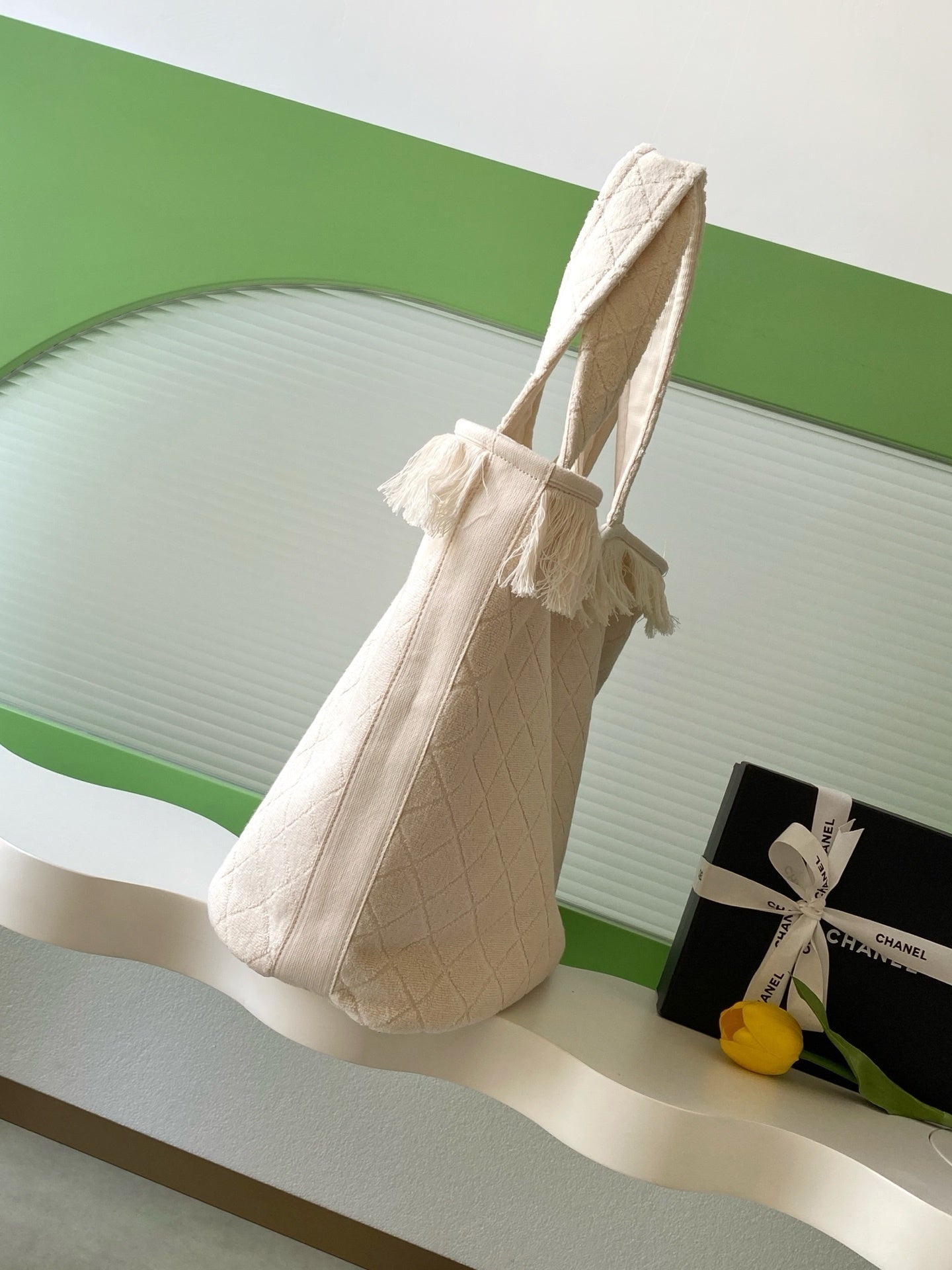 Chanel beach tote bag