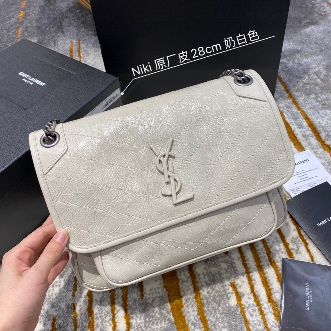 YSL Medium Niki Vintage leather