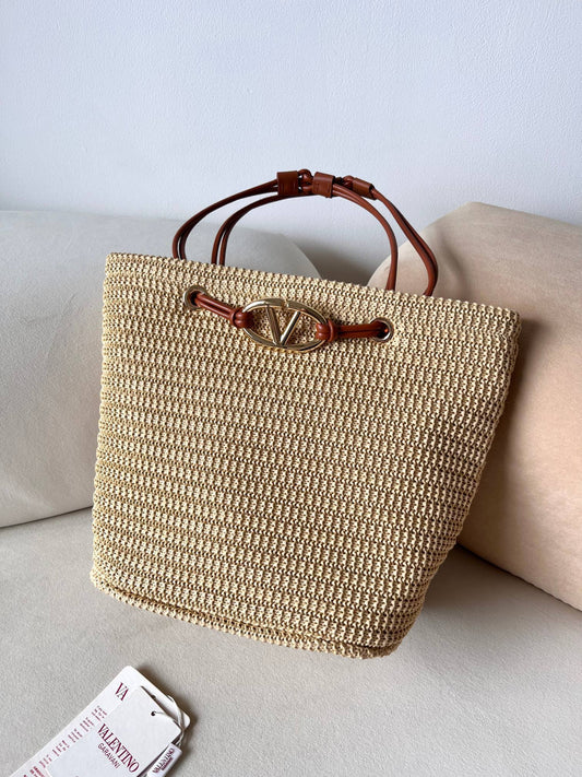 Valentino Garavani Straw Small Bucket bag