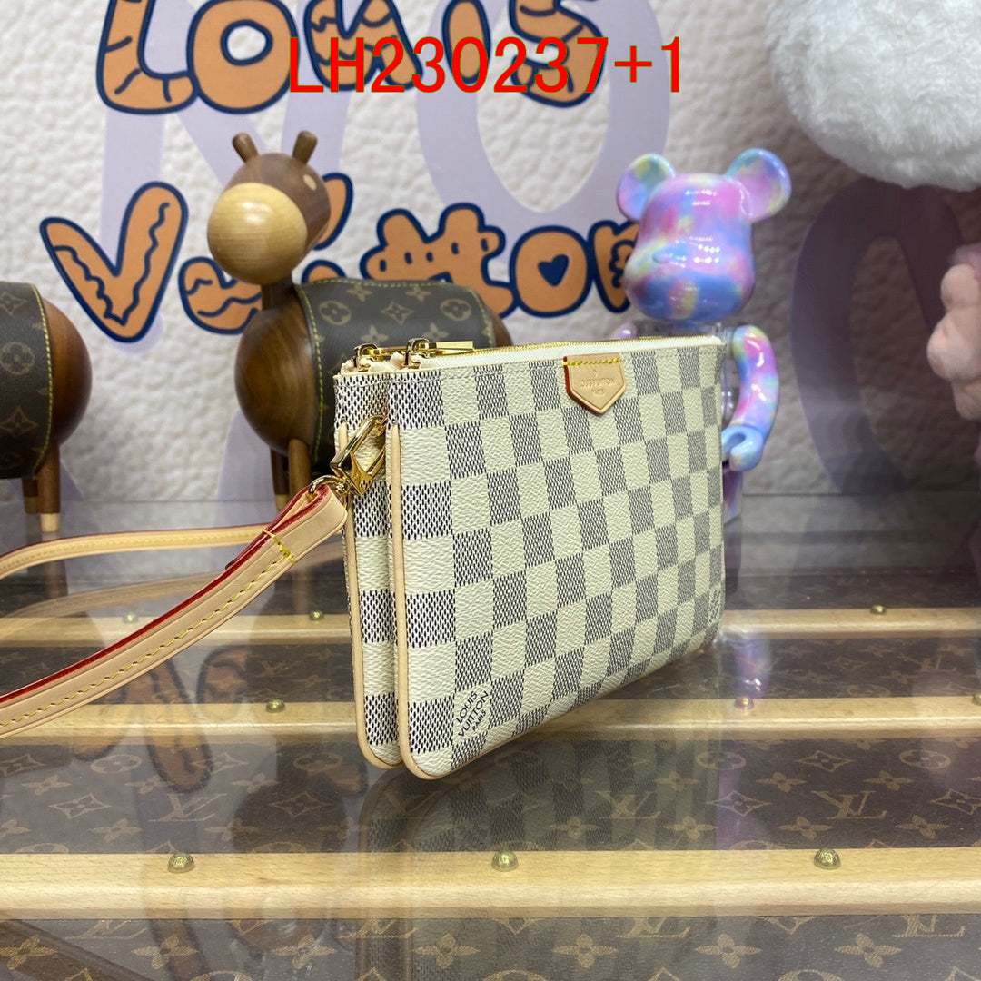 Louis Vuitton Double Zip Pochette Damier