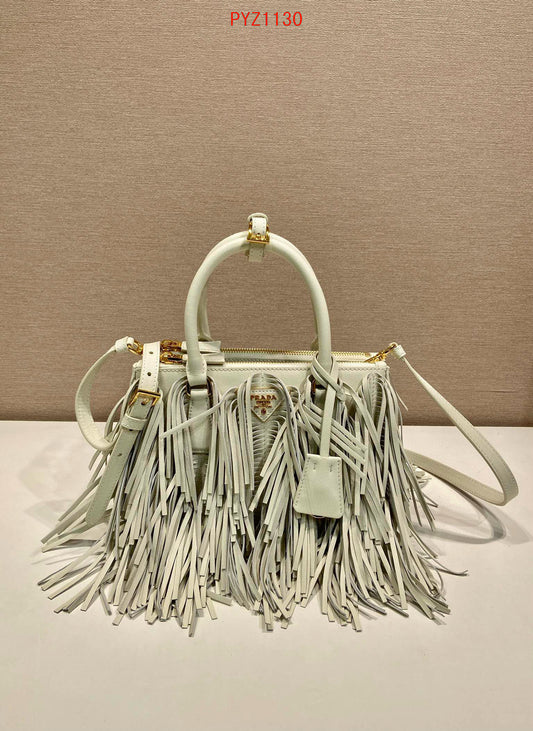 Prada Galleria small leather bag with fringe