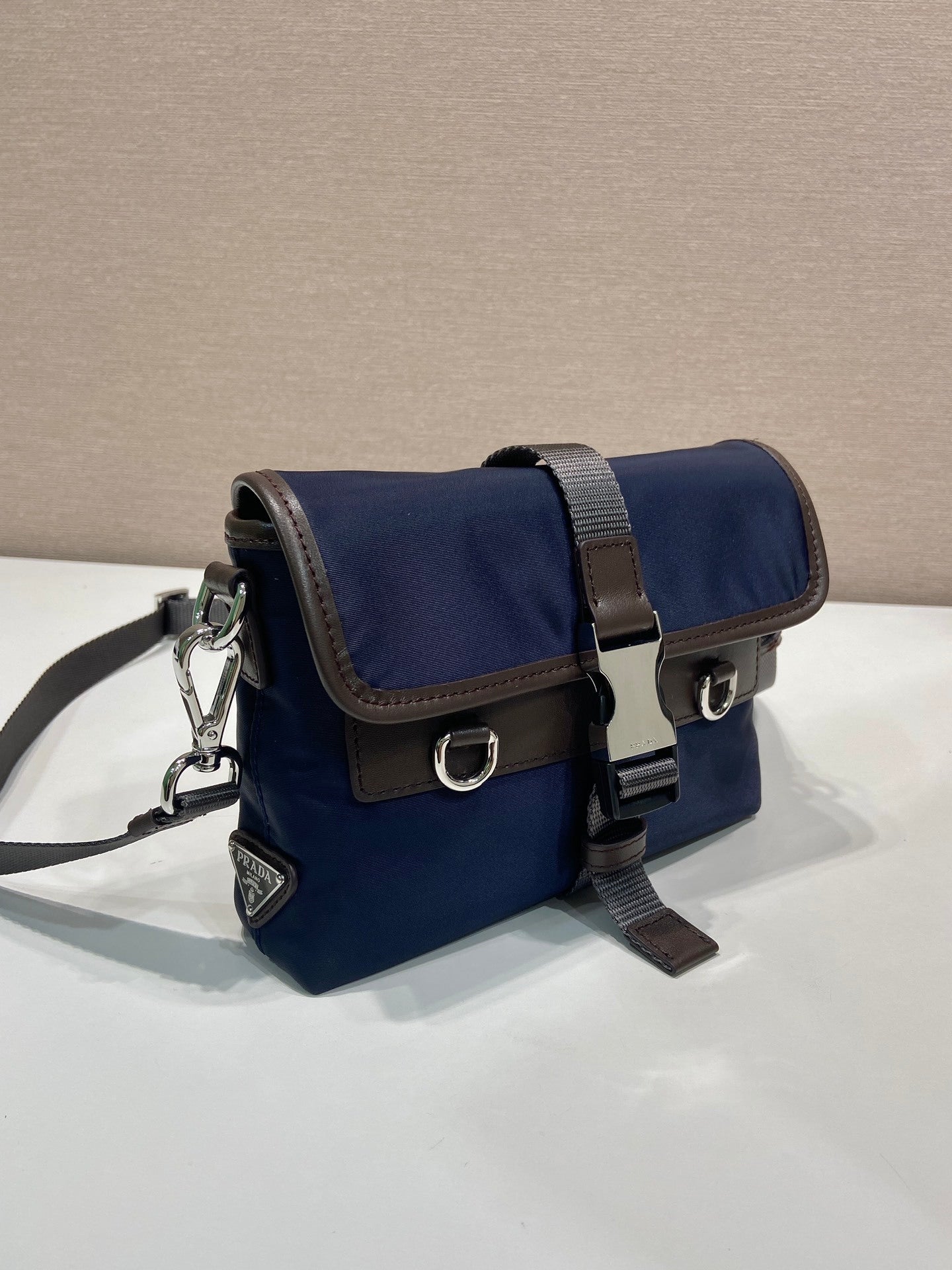 Prada Re-Nylon and leather smartphone case