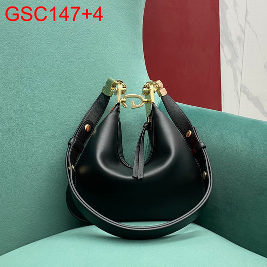 Gucci Attache Leather Small Shoulder Bag