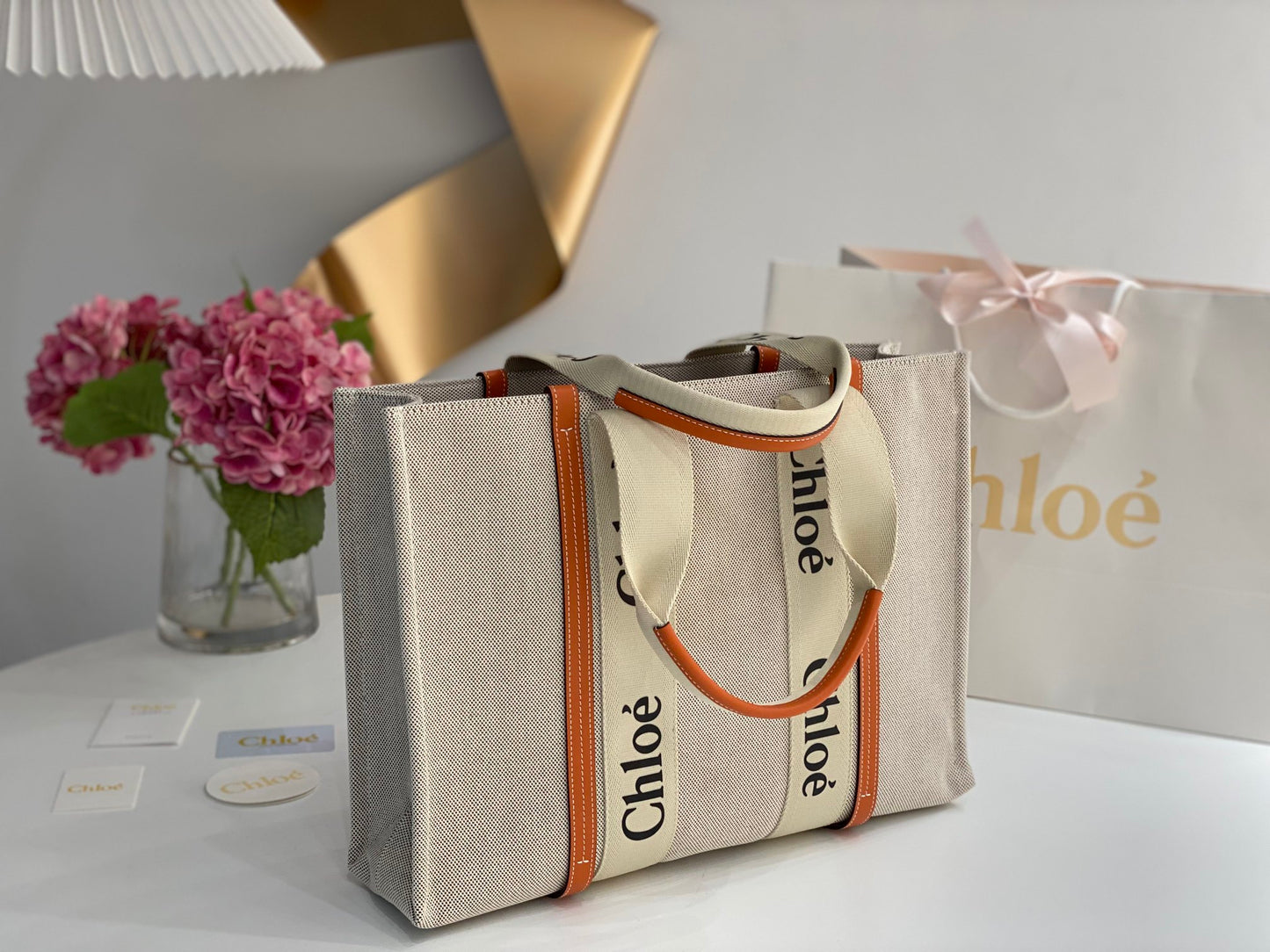 Chloe Woody Tote Bag