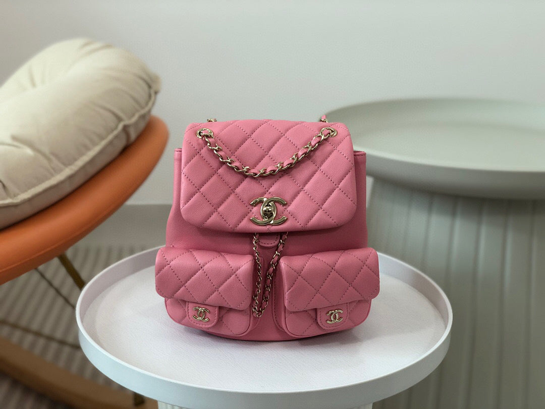 Chanel Duma Backpack Sheepskin Leather