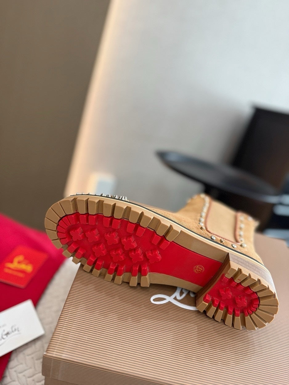 Christia Louboutin Suede Boots