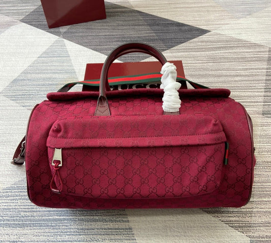 Gucci Medium Duffle bag Rosso Ancora