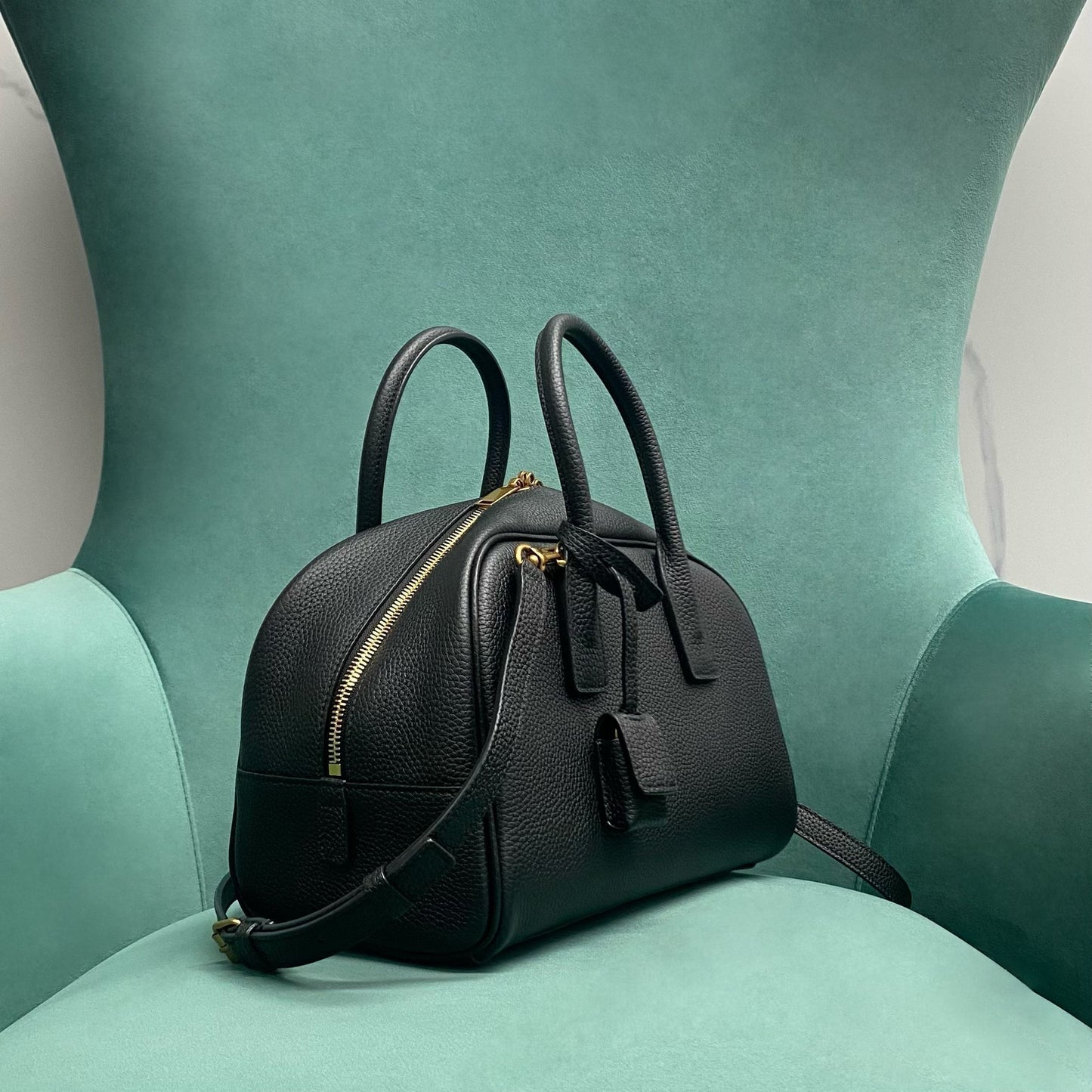 YSL Boston leather tote