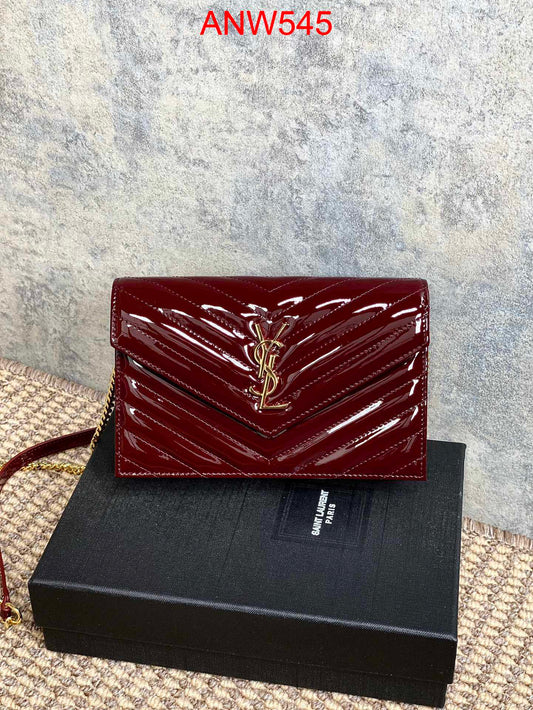 YSL Patent leather Card case wallet